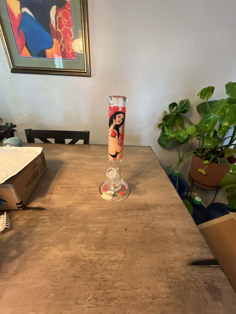 Clover Glass Pin-Up Girl Water Piece